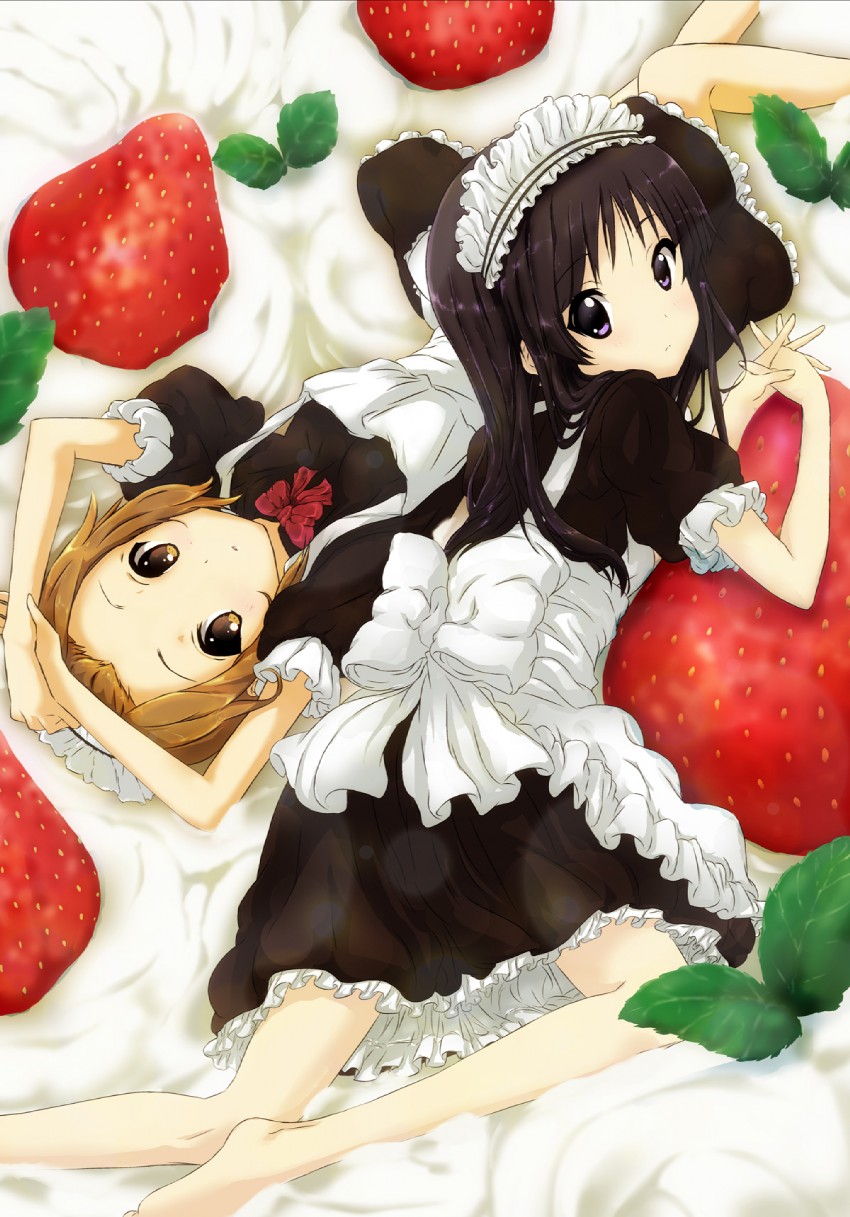 akiyama mio and tainaka ritsu (k-on!) drawn by nanai