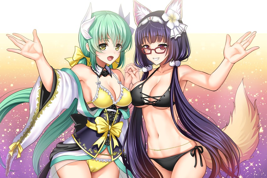 kiyohime and osakabehime (fate and 1 more) drawn by youshuu