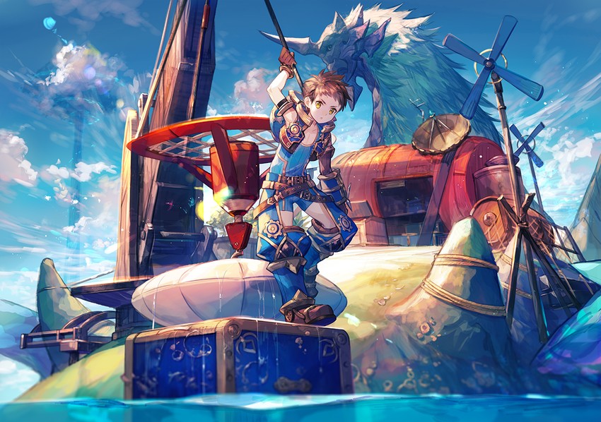 rex and azurda (xenoblade chronicles and 1 more) drawn by scorpion5050