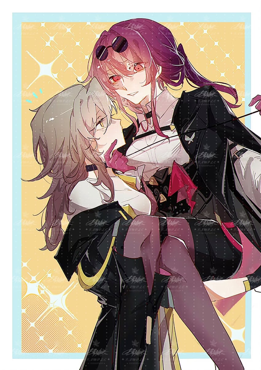 trailblazer, stelle, and kafka (honkai and 1 more) drawn by autrisan