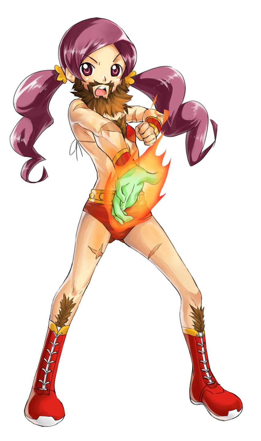 hanasaki tsubomi and zangief (precure and 2 more) drawn by ge-b