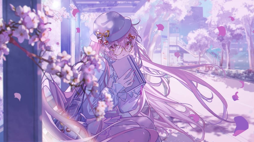 hatsune miku and sakura miku (vocaloid) drawn by hitokoto