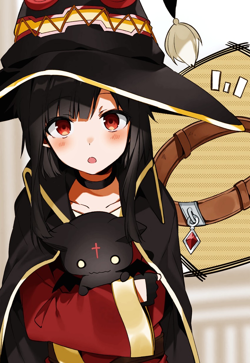 megumin and chomusuke (kono subarashii sekai ni shukufuku wo!) drawn by ddukae