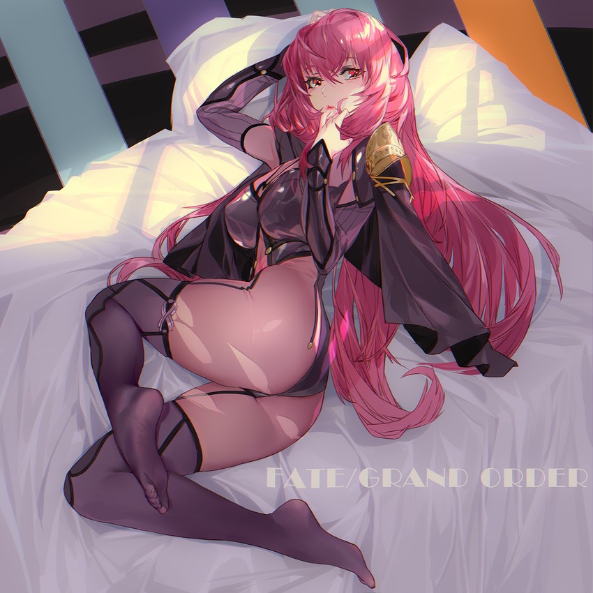 scathach (fate and 1 more) drawn by grandia_lee