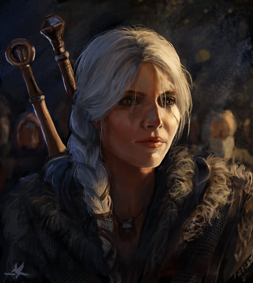 ciri (the witcher and 1 more) drawn by masha_borisova