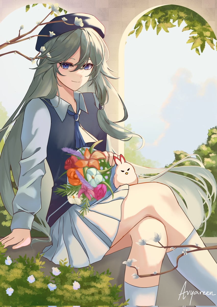 fu hua and jingwei (honkai and 1 more) drawn by avyarenne