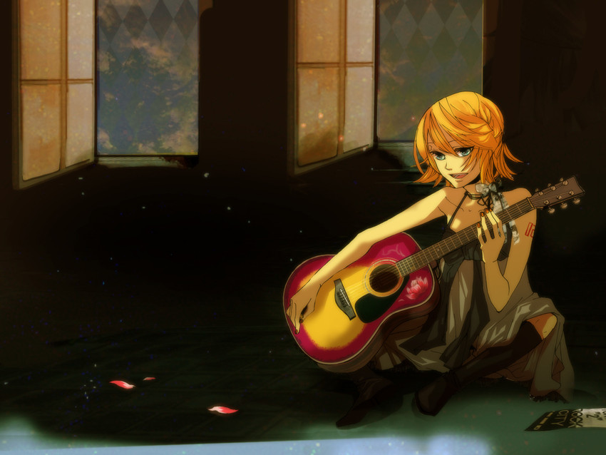 kagamine rin (vocaloid and 1 more) drawn by yucco