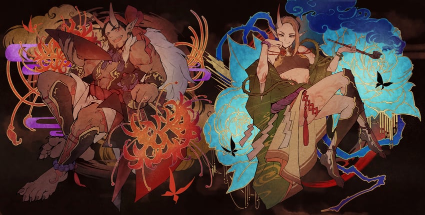 naib subedar and william ellis (identity v) drawn by yune525neko