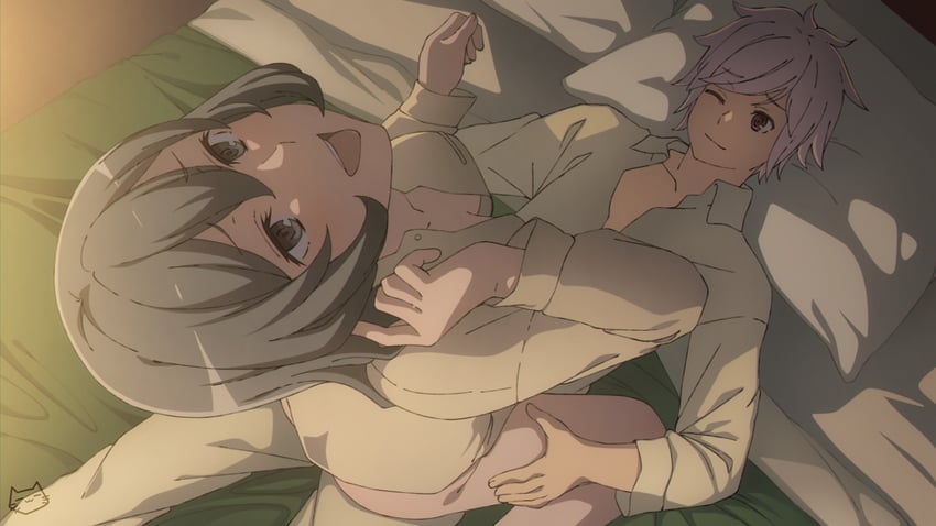 bell cranel and syr flover (dungeon ni deai wo motomeru no wa machigatteiru darou ka) drawn by keihh