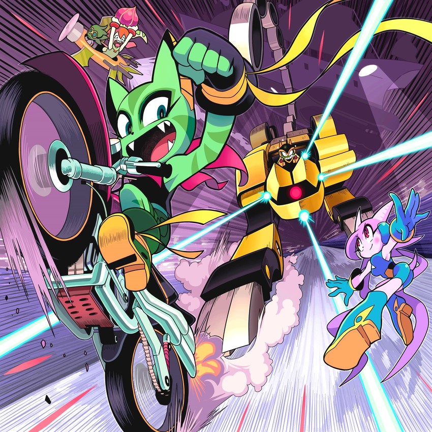 sash lilac, milla basset, carol tea, commander torque, and serpentine (freedom planet and 1 more) drawn by gashi-gashi