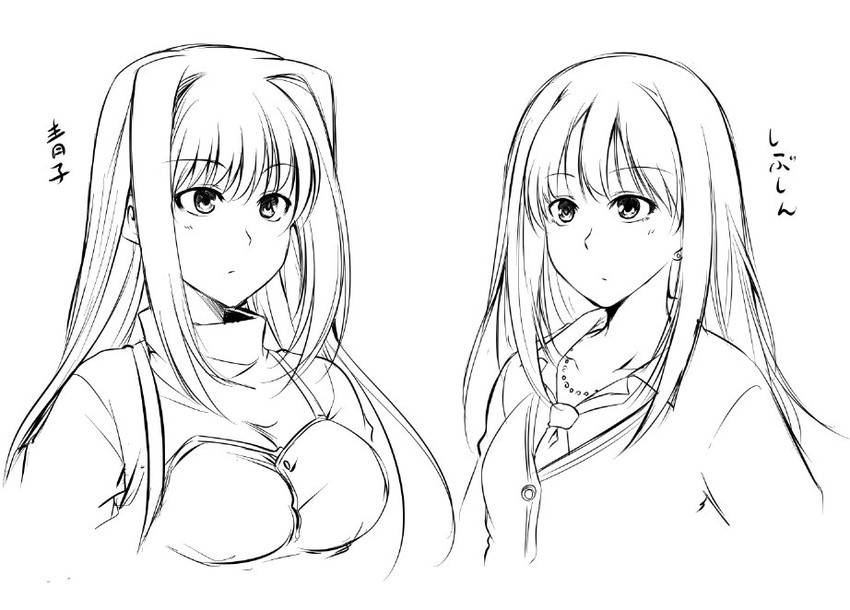 shibuya rin and aozaki aoko (idolmaster and 2 more) drawn by hagane_soushi