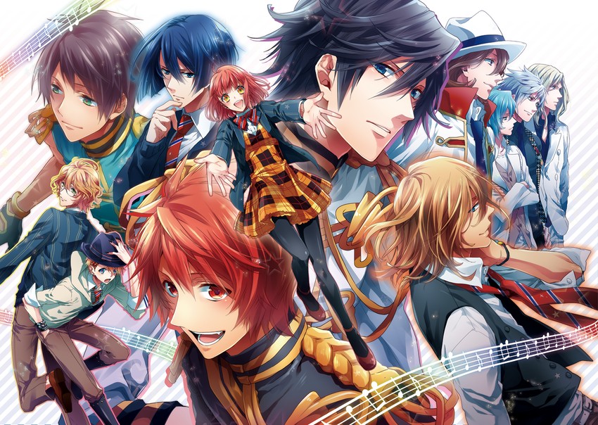 nanami haruka, kurusu shou, shinomiya natsuki, ichinose tokiya, ittoki otoya, and 7 more (uta no prince-sama) drawn by nakagawa_waka