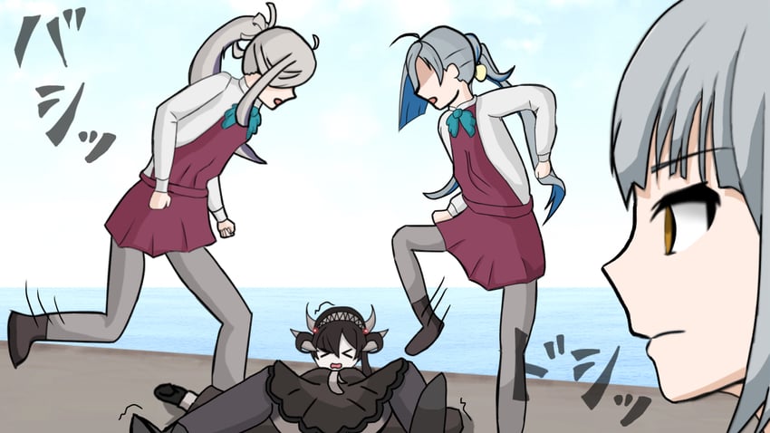 kasumi, kiyoshimo, asashimo, ra-class destroyer, and ra-class destroyer alpha (kantai collection and 1 more) drawn by anodono