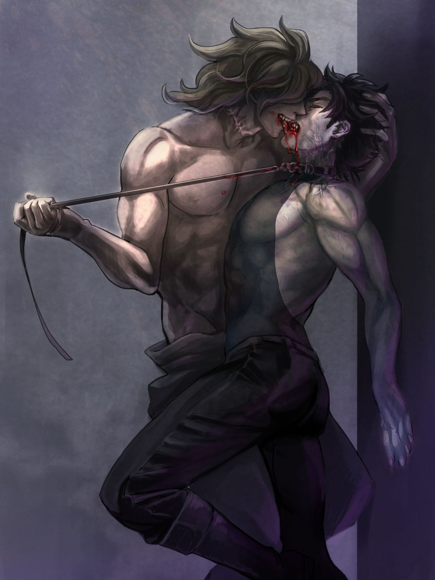 dio brando and jonathan joestar (jojo no kimyou na bouken and 2 more) drawn by sasamaru_(sasamaru)