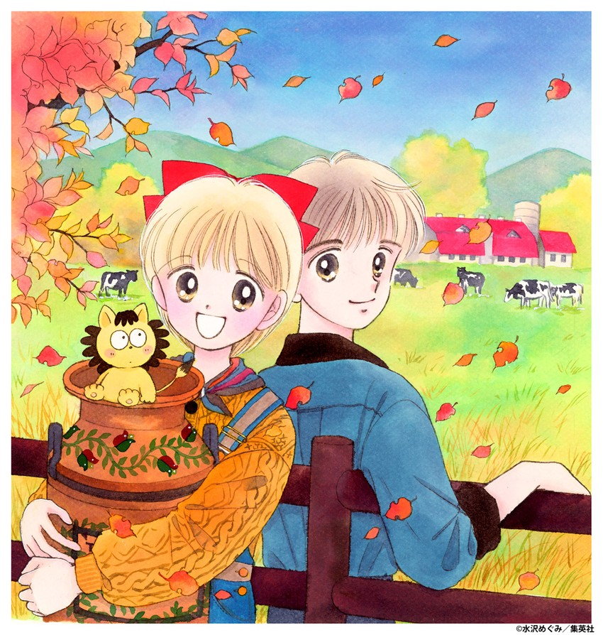 nonohara himeko, pokota, and kobayashi daichi (hime-chan no ribbon) drawn by mizusawa_megumi