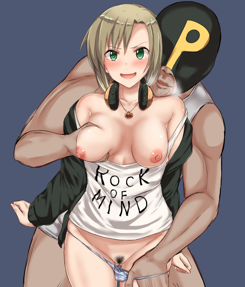 producer and tada riina (idolmaster and 1 more) drawn by demio