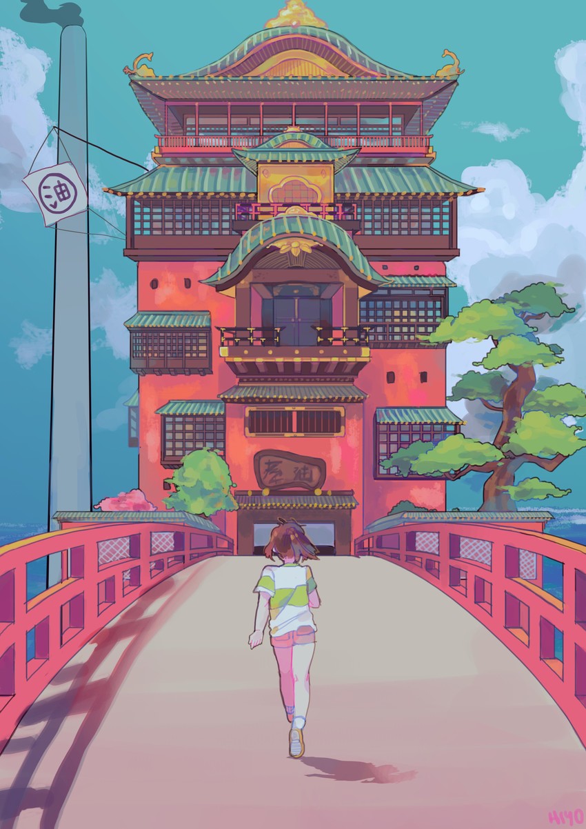 ogino chihiro (sen to chihiro no kamikakushi) drawn by routexx