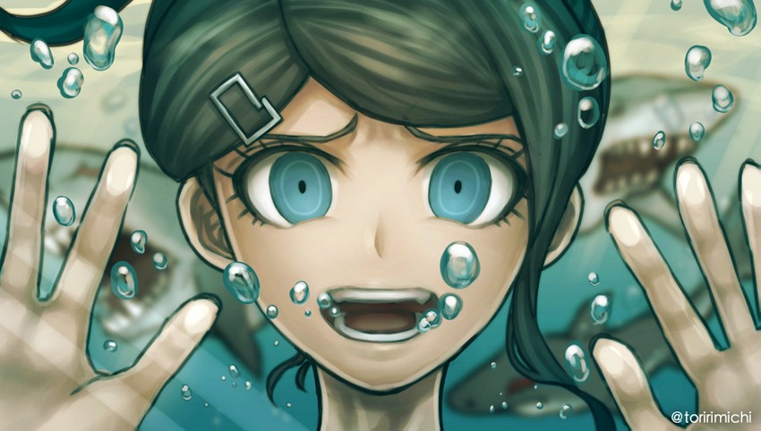 asahina aoi (danganronpa and 1 more) drawn by torimeshi_(shiroichi)