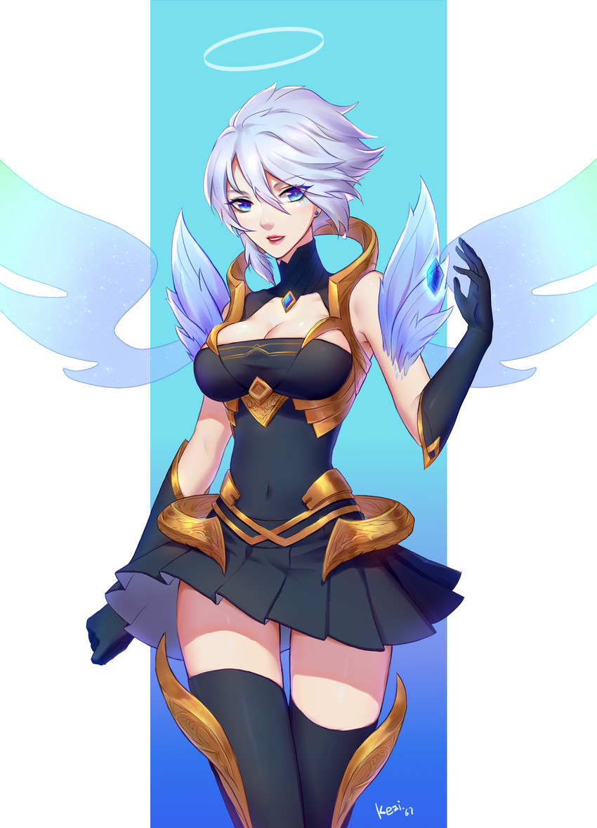 riven and dawnbringer riven (league of legends) drawn by kezi