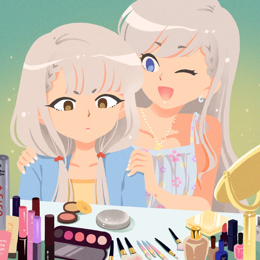 hisakawa hayate and hisakawa nagi (idolmaster and 1 more) drawn by jennie_congee