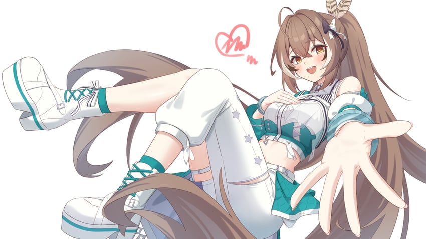 nanashi mumei (hololive and 1 more) drawn by chahanramen