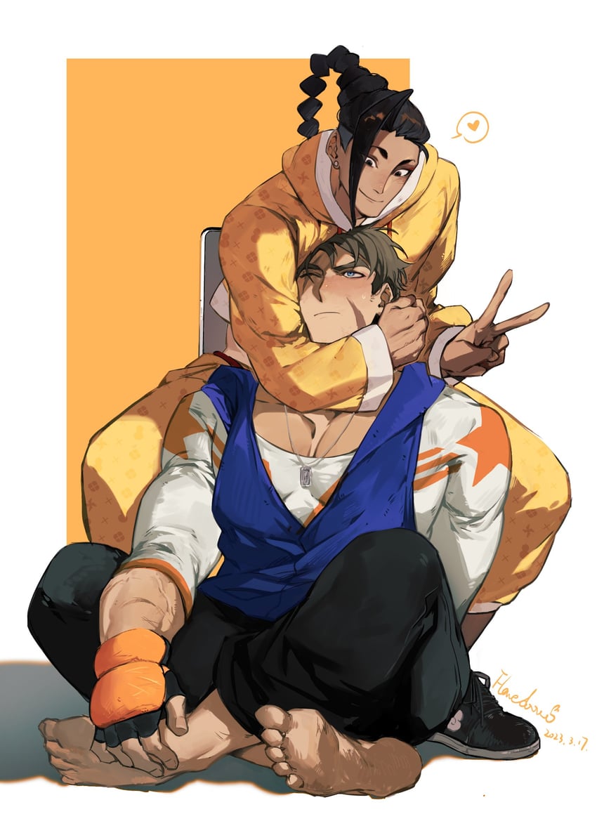 luke sullivan and jamie siu (street fighter and 1 more) drawn by flavedochen