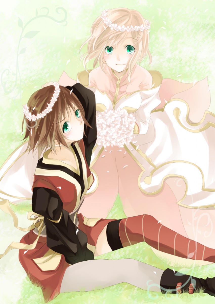 estellise sidos heurassein and rita mordio (tales of and 1 more) drawn by shuri_(9818)