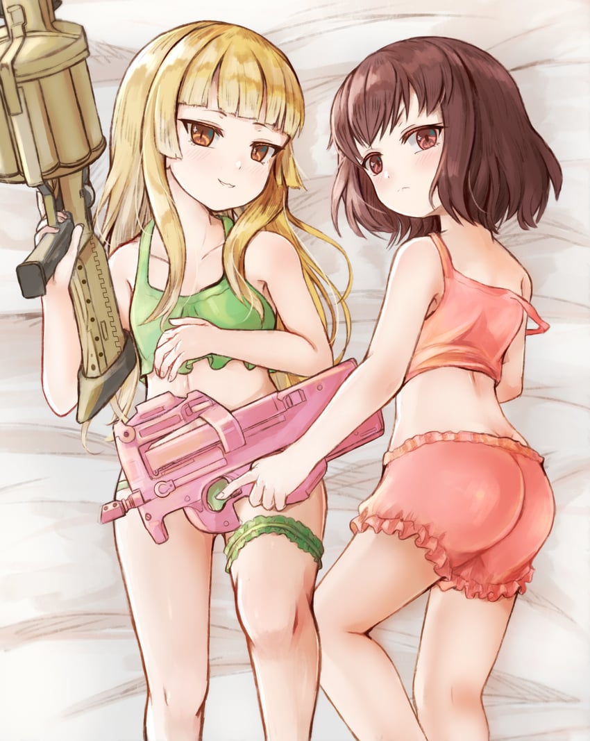 llenn and fukaziroh (sword art online and 1 more) drawn by hikari_niji