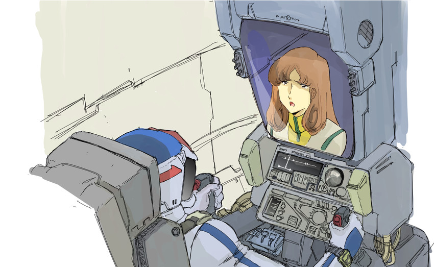 vf-1, ichijou hikaru, hayase misa, vf-1j, and vf-1j armored (macross and 1 more) drawn by websoler