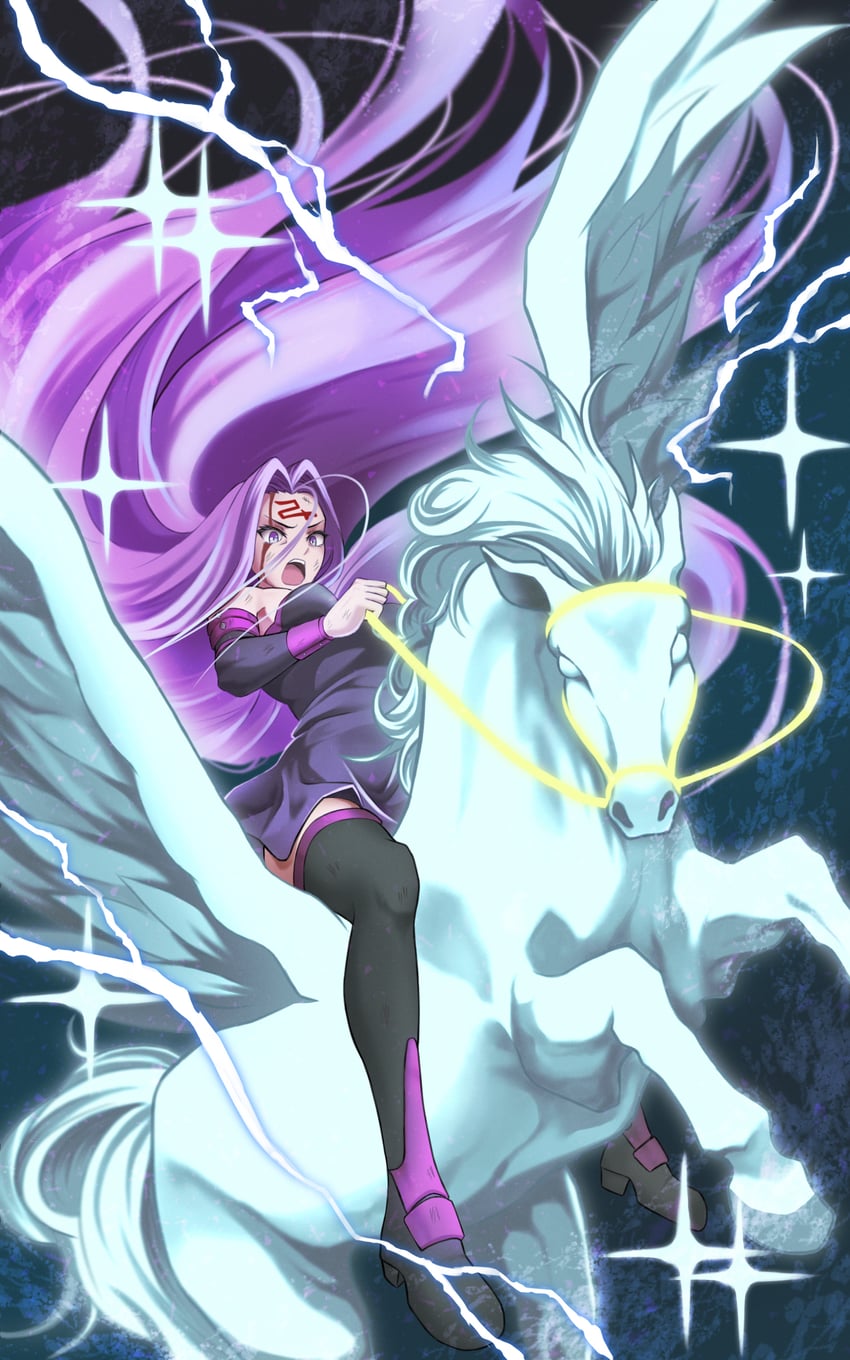 medusa and bellerophon (fate and 1 more) drawn by kuremon