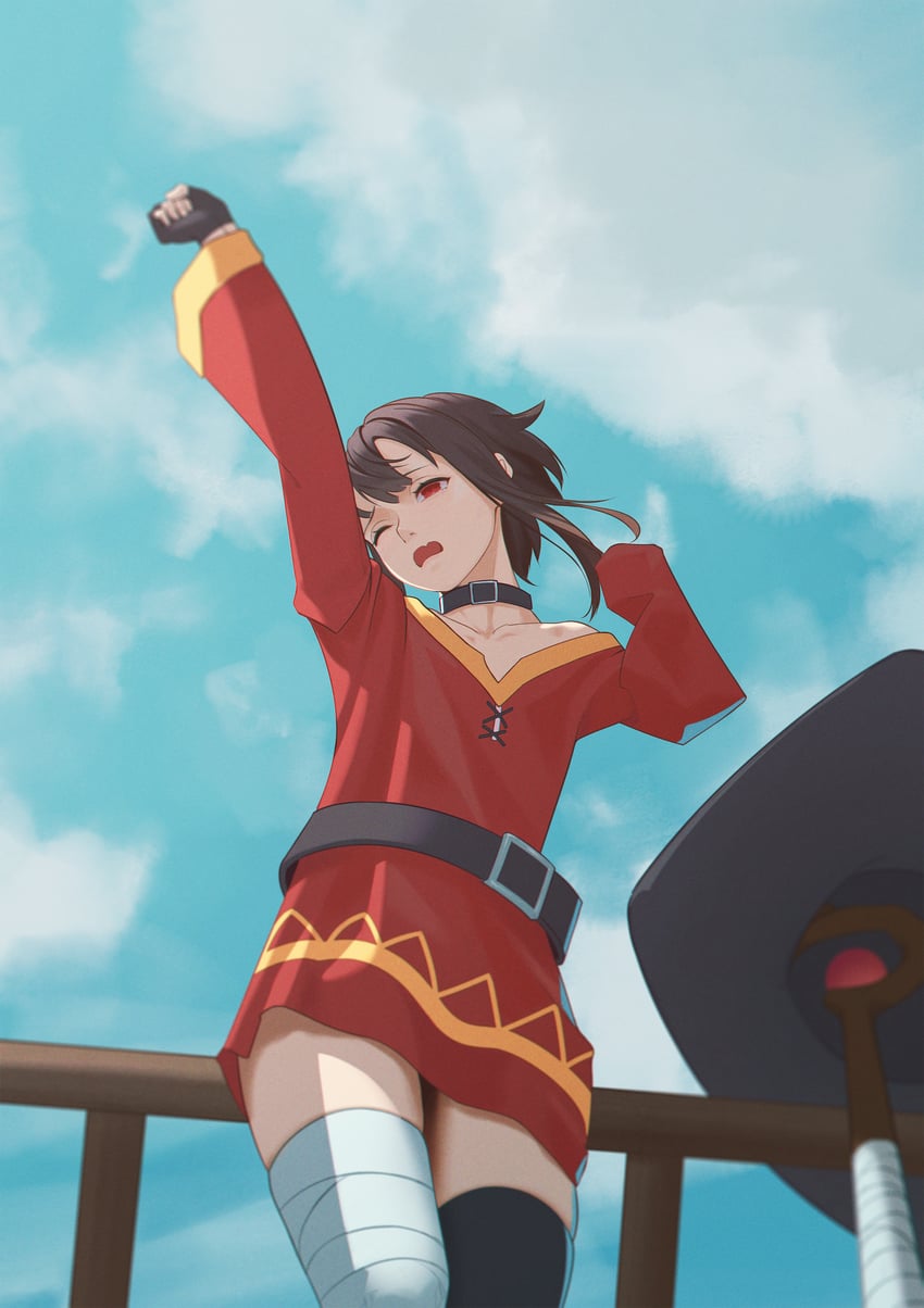megumin (kono subarashii sekai ni shukufuku wo!) drawn by ynnk_lc
