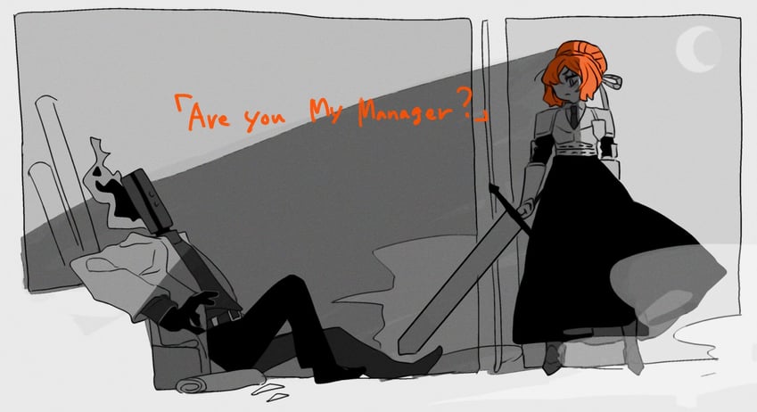 ishmael and dante (fate and 3 more) drawn by hamelon310