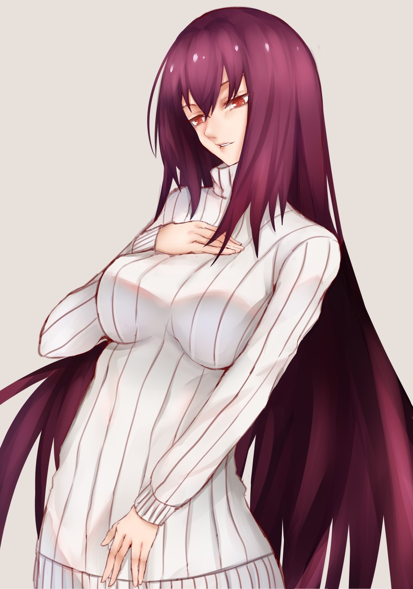 scathach (fate and 1 more) drawn by ragi_(pixiv_12140403)
