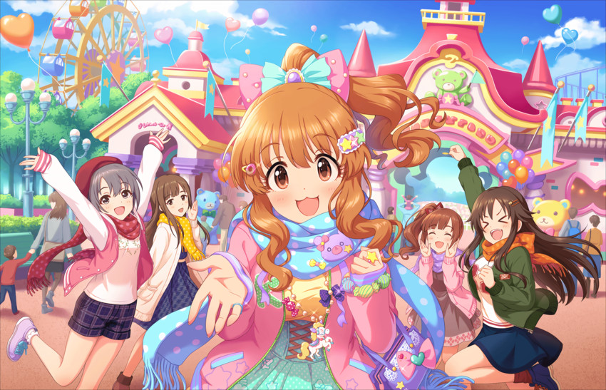 moroboshi kirari, igarashi kyoko, otokura yuuki, himekawa yuki, and mizumoto yukari (idolmaster and 2 more)
