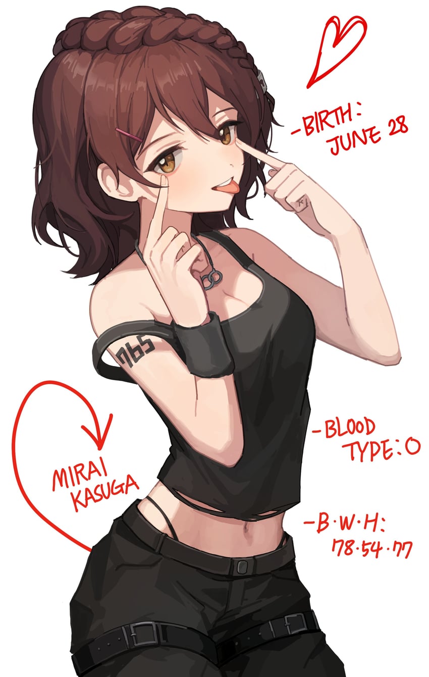 kasuga mirai (idolmaster and 2 more) drawn by hano9789