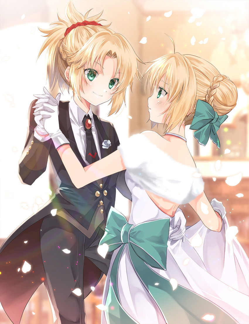 artoria pendragon, saber, and mordred (fate and 3 more) drawn by iroha_(shiki)