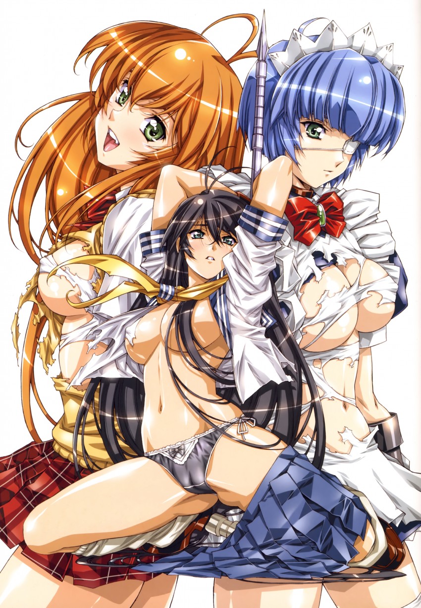 kan'u unchou, ryomou shimei, and sonsaku hakufu (ikkitousen and 1 more) drawn by urushihara_satoshi