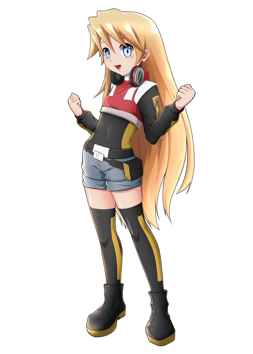 ciel (mega man and 2 more) drawn by burique