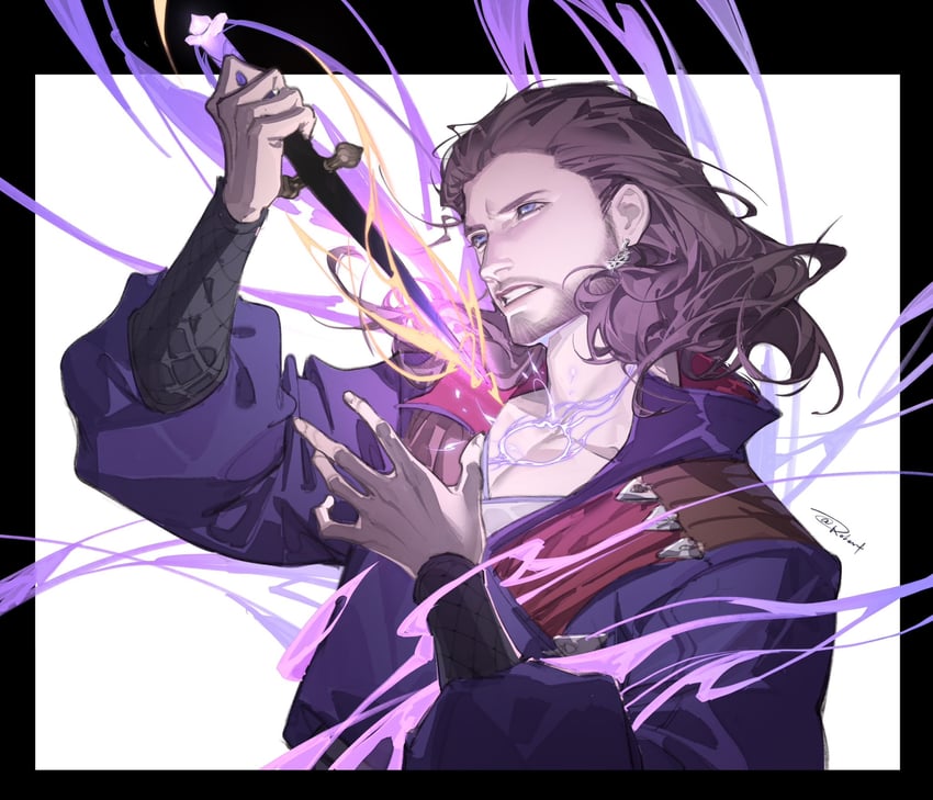 gale (dungeons & dragons and 2 more) drawn by exclusiverobert