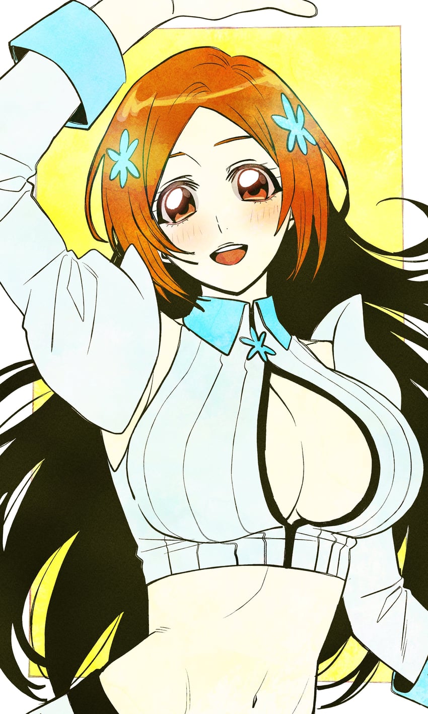 inoue orihime (bleach and 1 more) drawn by n_(nauki_11)