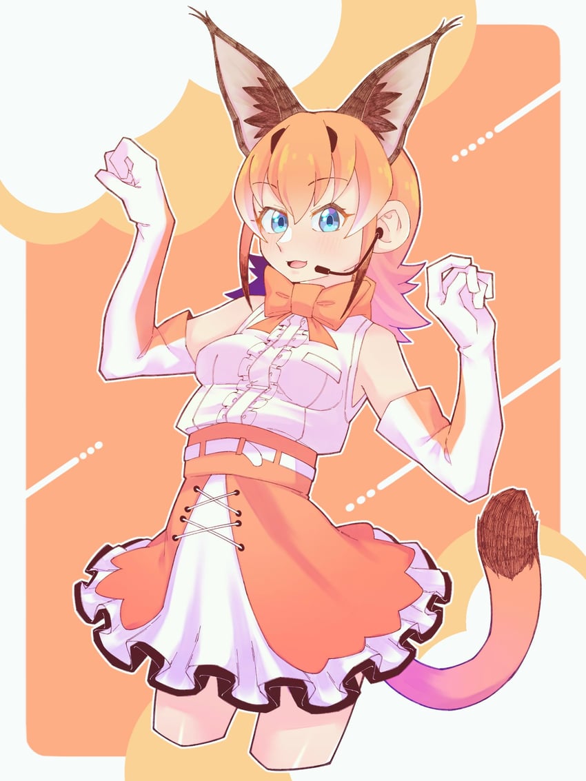 caracal (kemono friends and 1 more) drawn by hauru_252