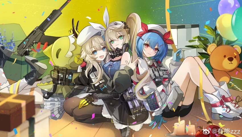 colphne, vepley, sharkry, and mr. pizza (girls' frontline and 1 more)