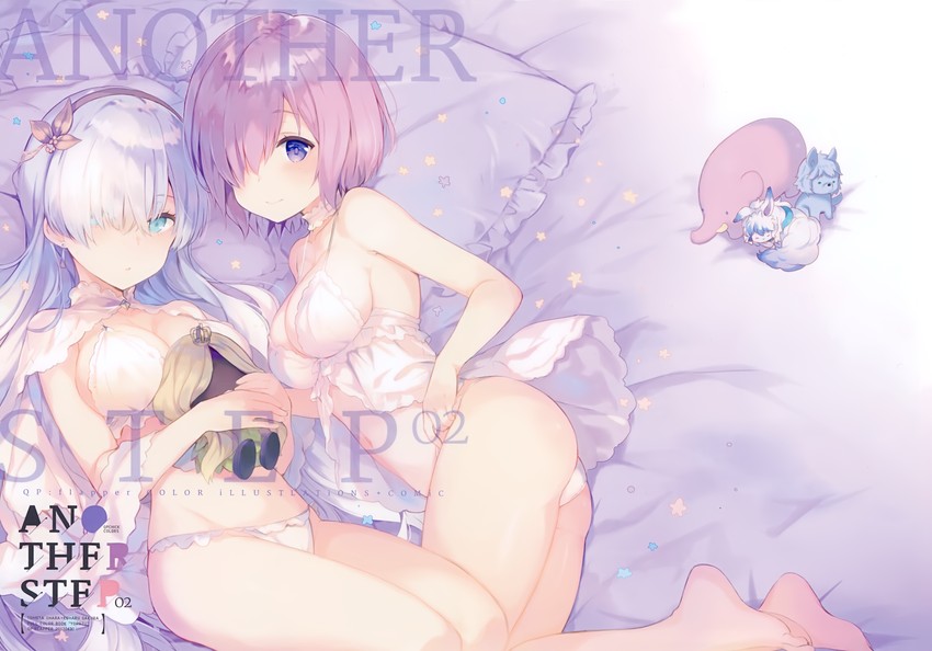 mash kyrielight, fou, anastasia, and viy (fate and 1 more) drawn by qp:flapper
