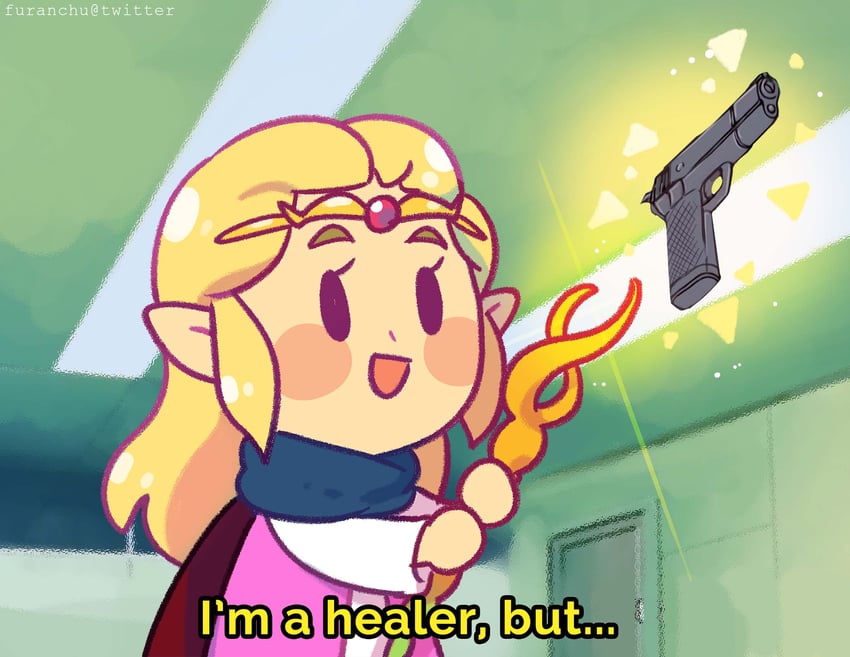 princess zelda (gundam and 3 more) drawn by furanchu