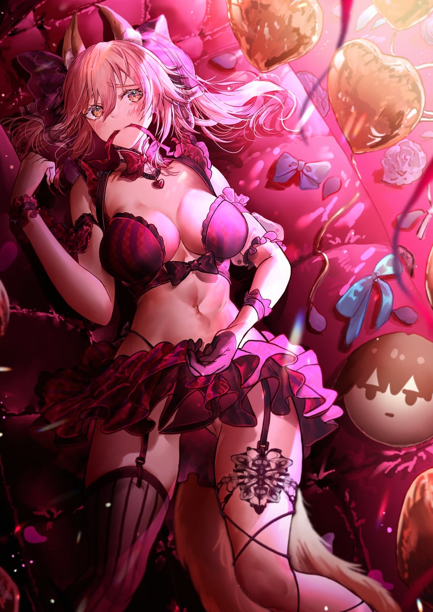 tamamo and tamamo no mae (fate and 3 more) drawn by sanbon_hijiki
