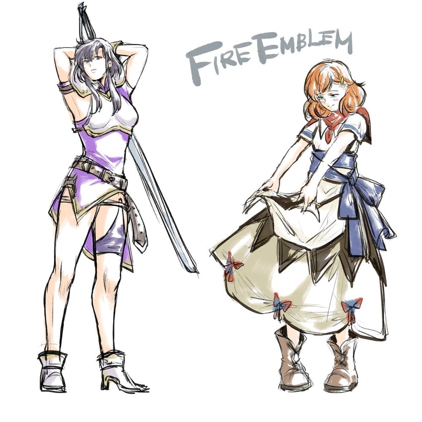 larcei and lana (fire emblem and 1 more) drawn by himmeldavenport