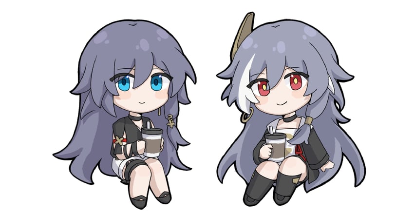 fu hua and herrscher of sentience (honkai and 1 more) drawn by lienai9