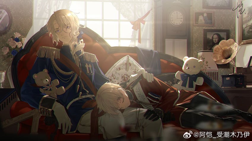 united kingdom and france (axis powers hetalia and 1 more) drawn by a_kai_shouchao_munaiyi