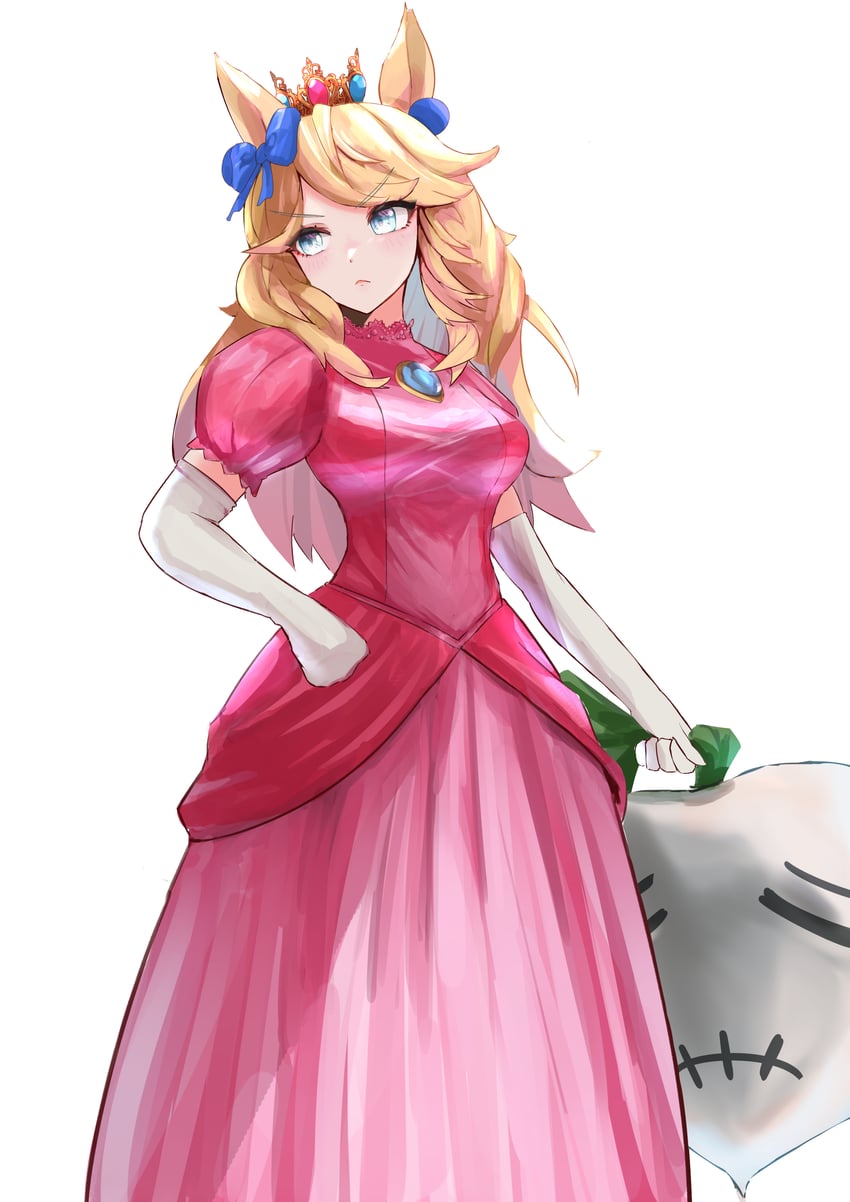 princess peach and gold city (umamusume and 1 more) drawn by rakasei5050