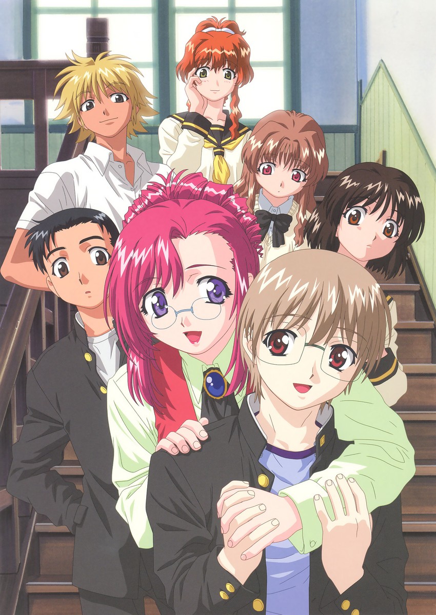 kazami mizuho, morino ichigo, herikawa koishi, kusanagi kei, misumi kaede, and 2 more (onegai teacher) drawn by gouda_hiroaki
